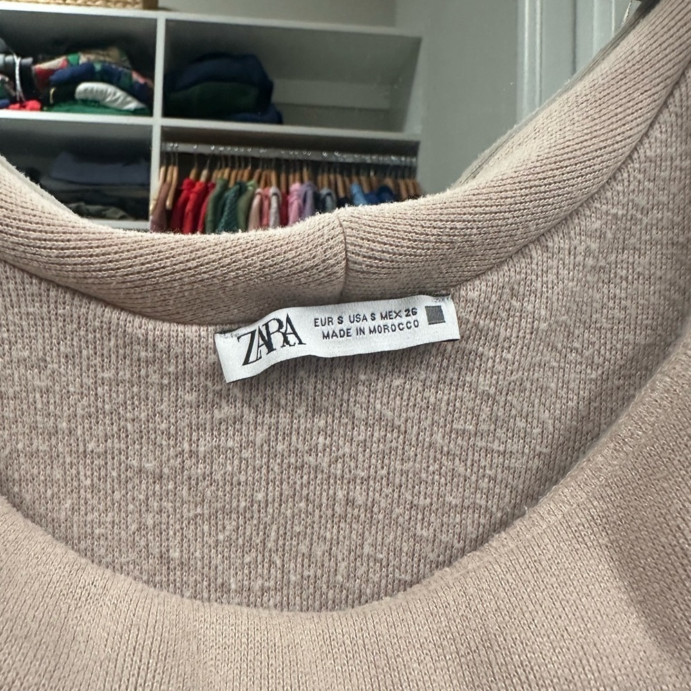 Zara Long Sleeve Cowl Neck Top - Picture 2 of 4